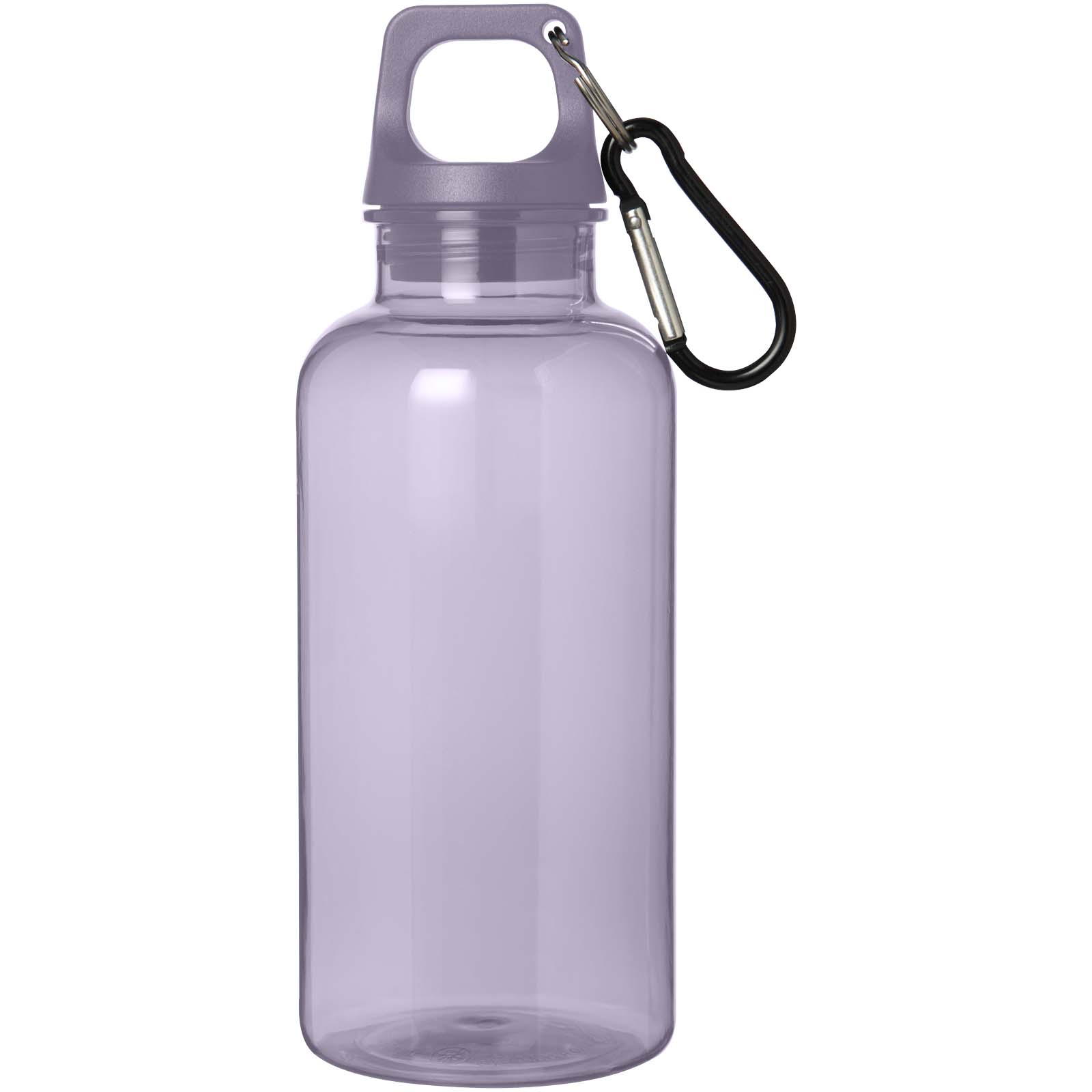 Oregon 400 ml RCS-zertifizierte Trinkflasche aus recyceltem Kunststoff mit Karabiner fliederfarben