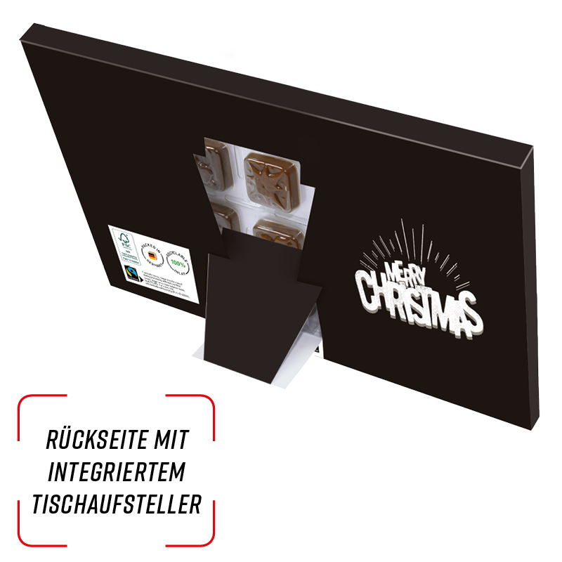 Classic Tisch Adventskalender, Blister gefüllt, Alpenmilch Schokotäfelchen