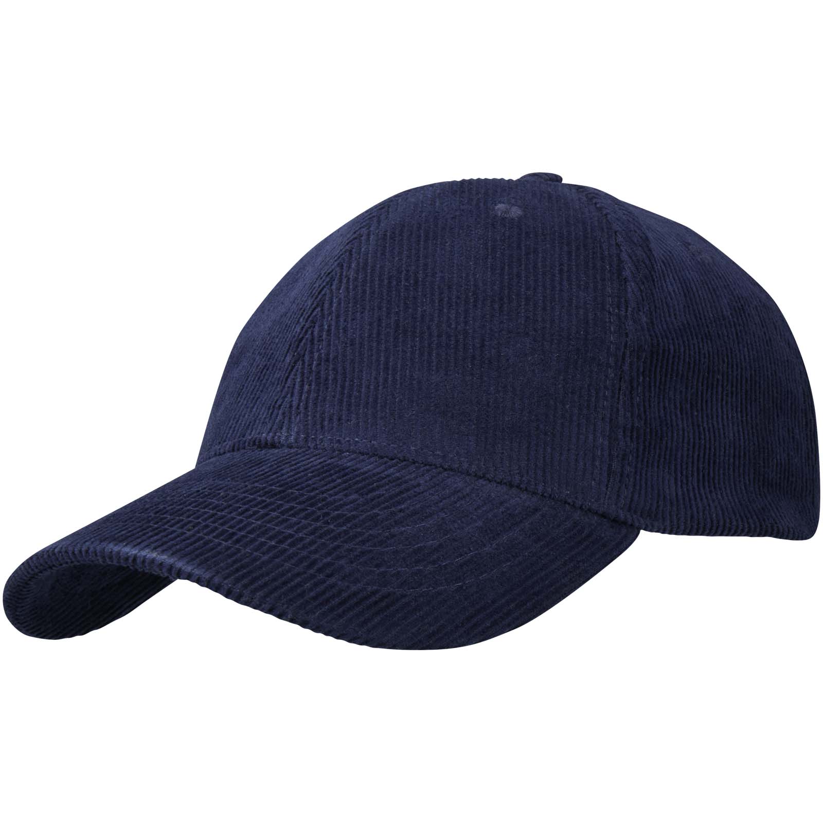 Hutton 280 g/m² Kappe aus recyceltem Cord mit 6 Segmenten navy
