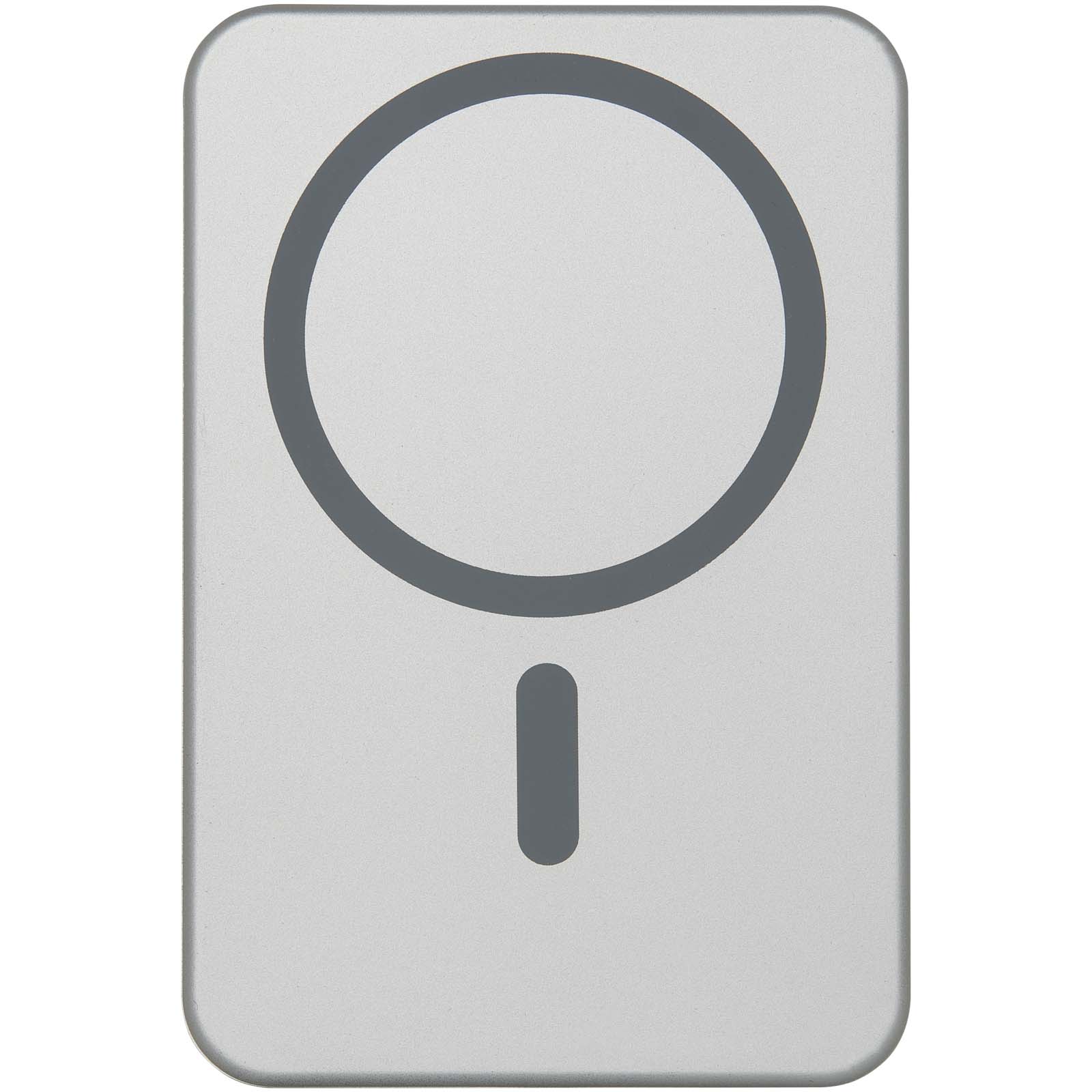 Avis 10.000 mAh RCS Powerbank aus recyceltem Aluminium mit Magnetfunktion silber