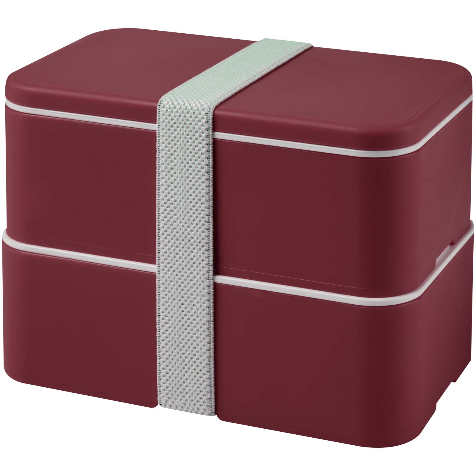 MIYO POP 700 + 700 ml doppelschichtige Lunchbox bordeaux