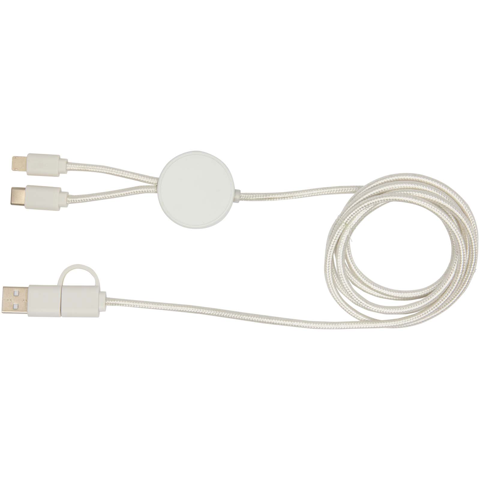 Citala 150 cm 5-in-1 Kabel aus recyceltem Kunststoff für Datenübertragung und 27W Schnellladung weiss