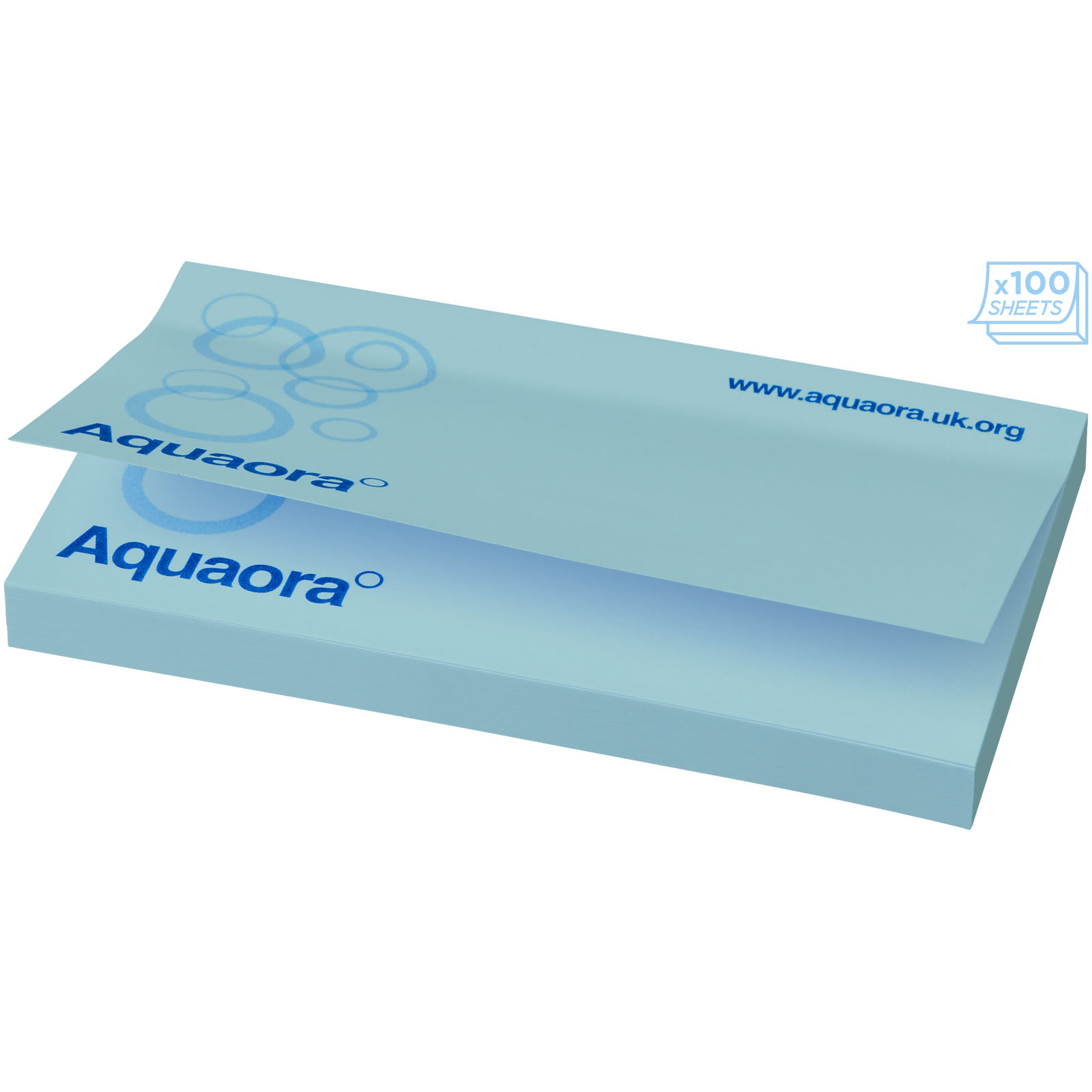 Sticky-Mate® Haftnotizen 127 x 75 mm hellblau