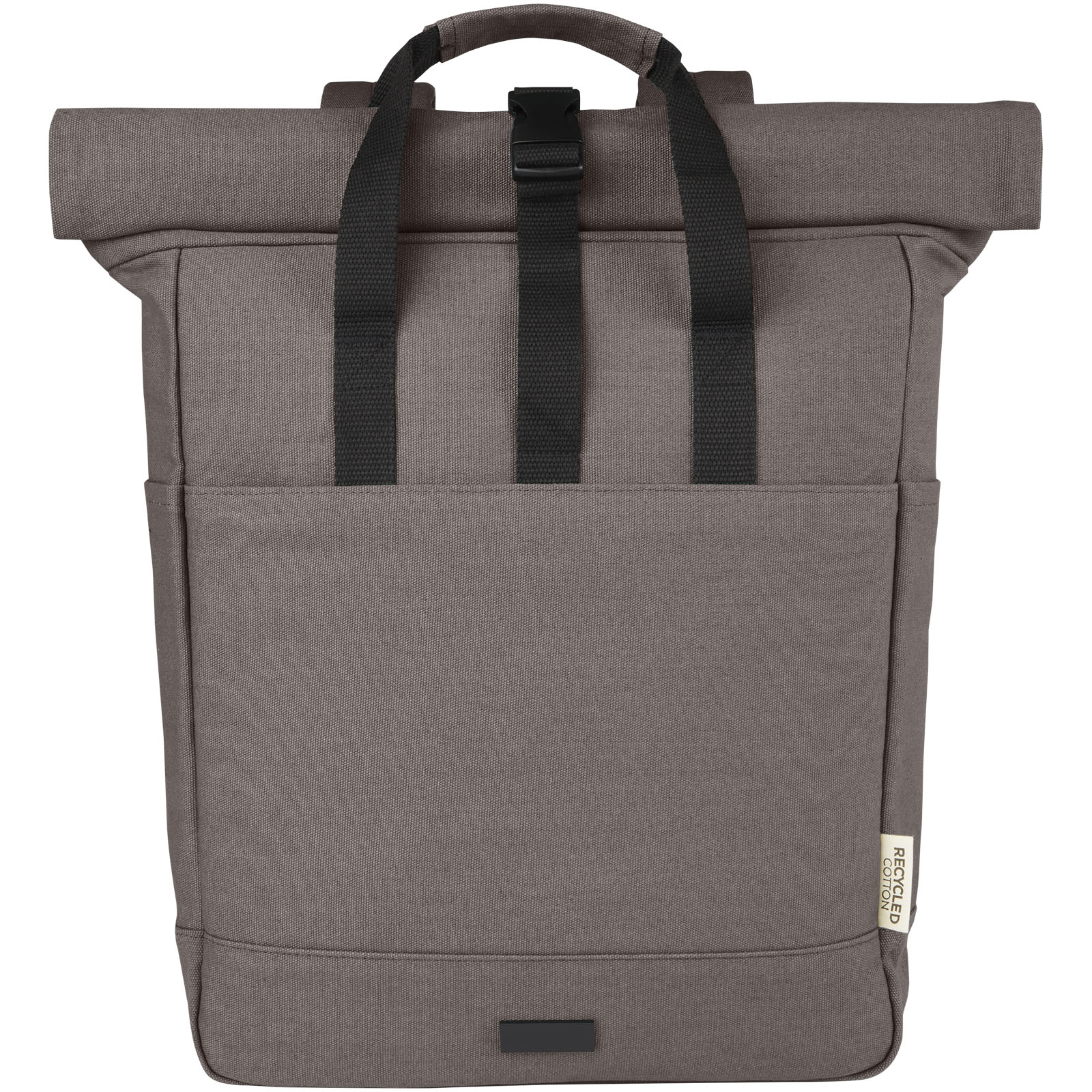 Joey 15" GRS Rolltop Laptoprucksack aus recyceltem Canvas 15 L grau