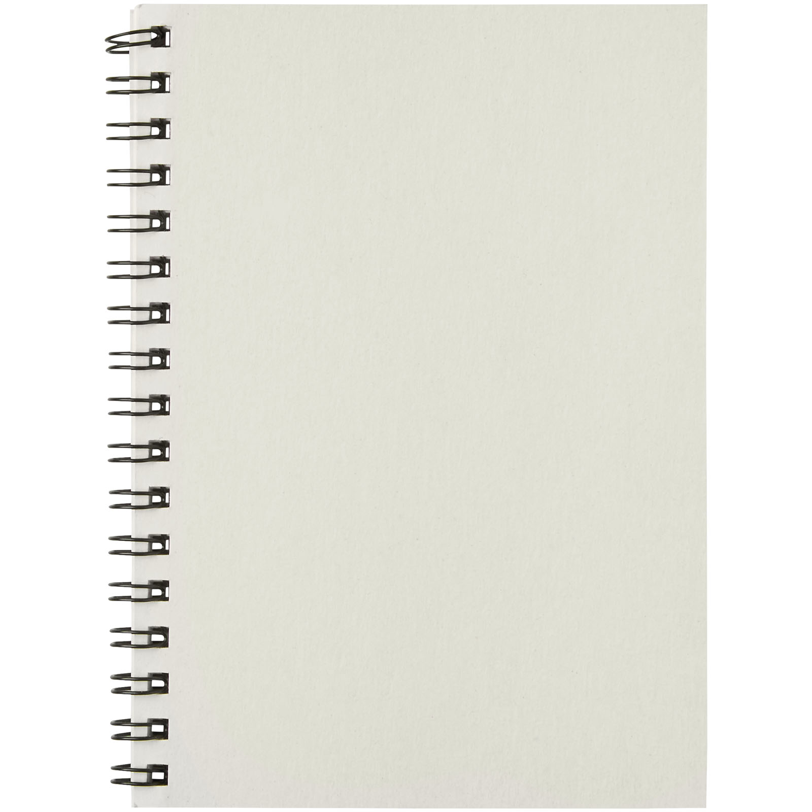 Desk-Mate® A6 farbiges Notizbuch mit Spiralbindung elfenbeinweiß