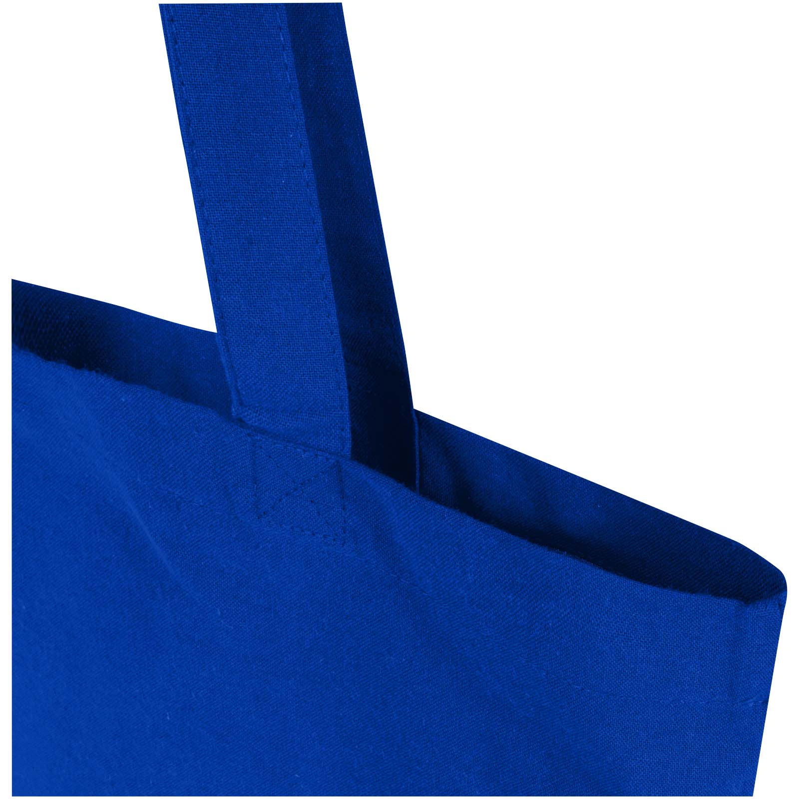 Peru Blend 180 g/m² Tragetasche aus GRS recycelter Baumwolle 7L royalblau