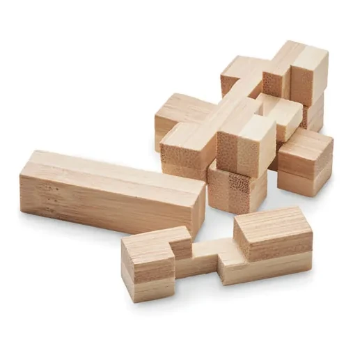 Holzpuzzle/Gehirnjogging Bambus