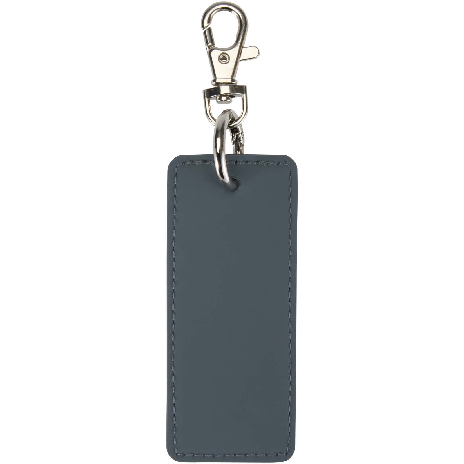 Resi Plus GRS recycelter rechteckiger Charm Schlüsselanhänger hale blau