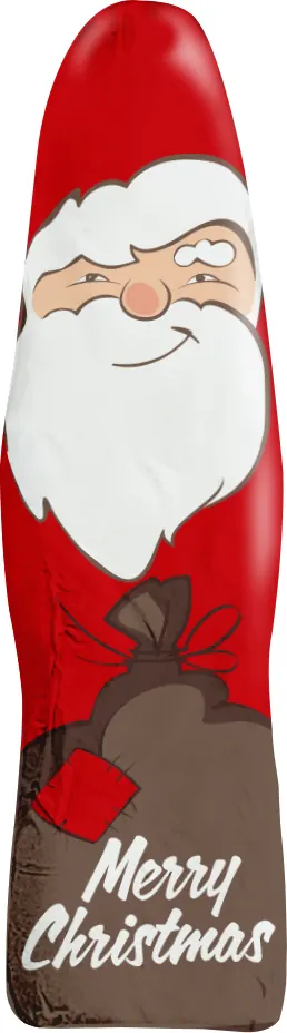 Süßes Briefchen mit Mini Schoki-Weihnachtsmännchen "Standard" - Eigenes Motiv
