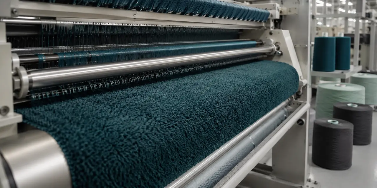 Herstellung von dichtem Mikrofasermaterial auf einer Textilmaschine