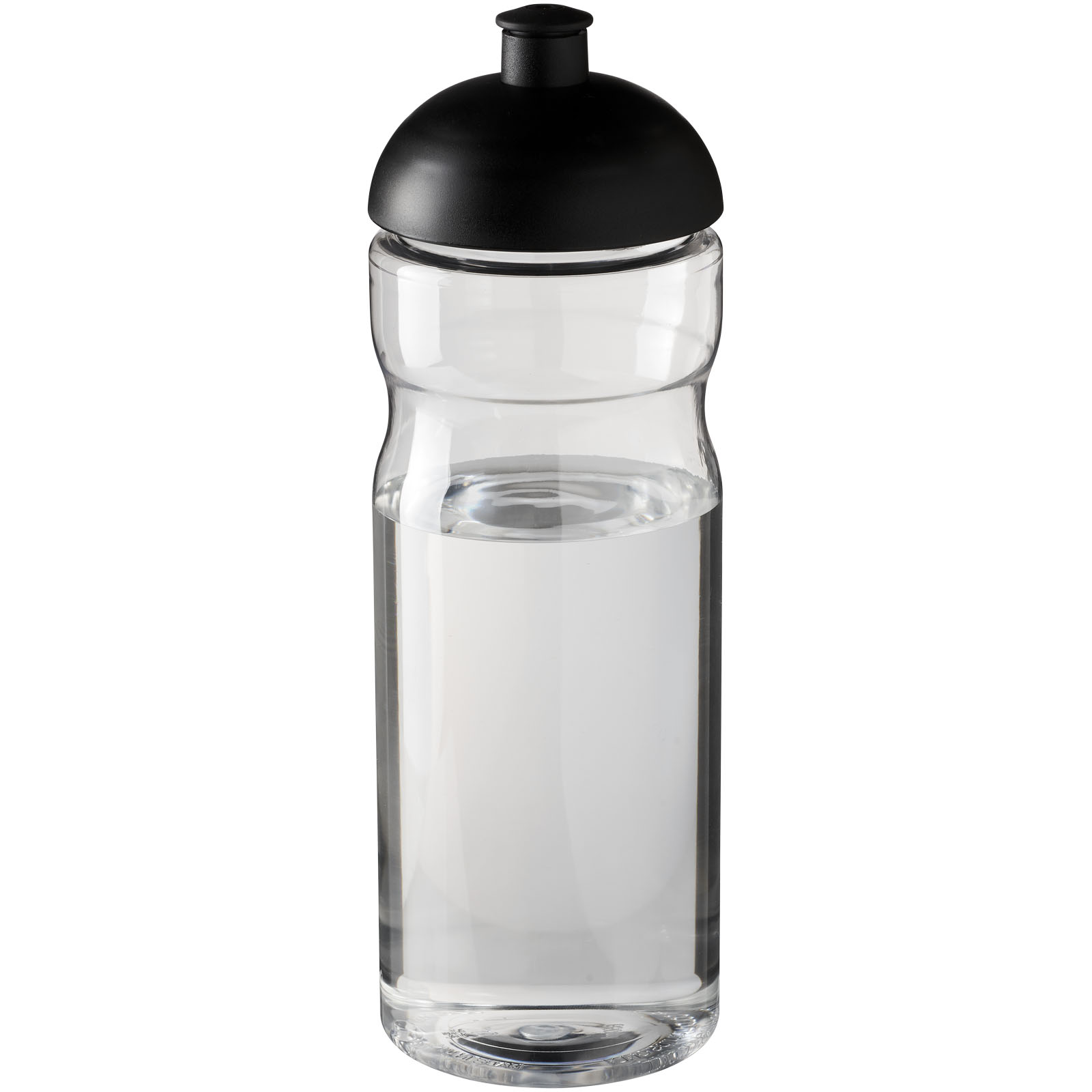 H2O Active® Base 650 ml Sportflasche mit Stülpdeckel transparent, schwarz