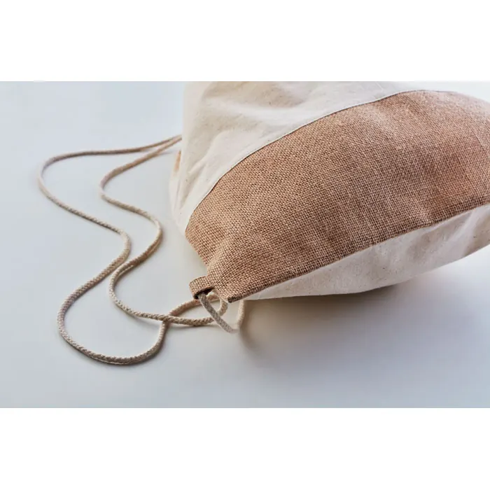 Beutel mit Kordelzug Jute