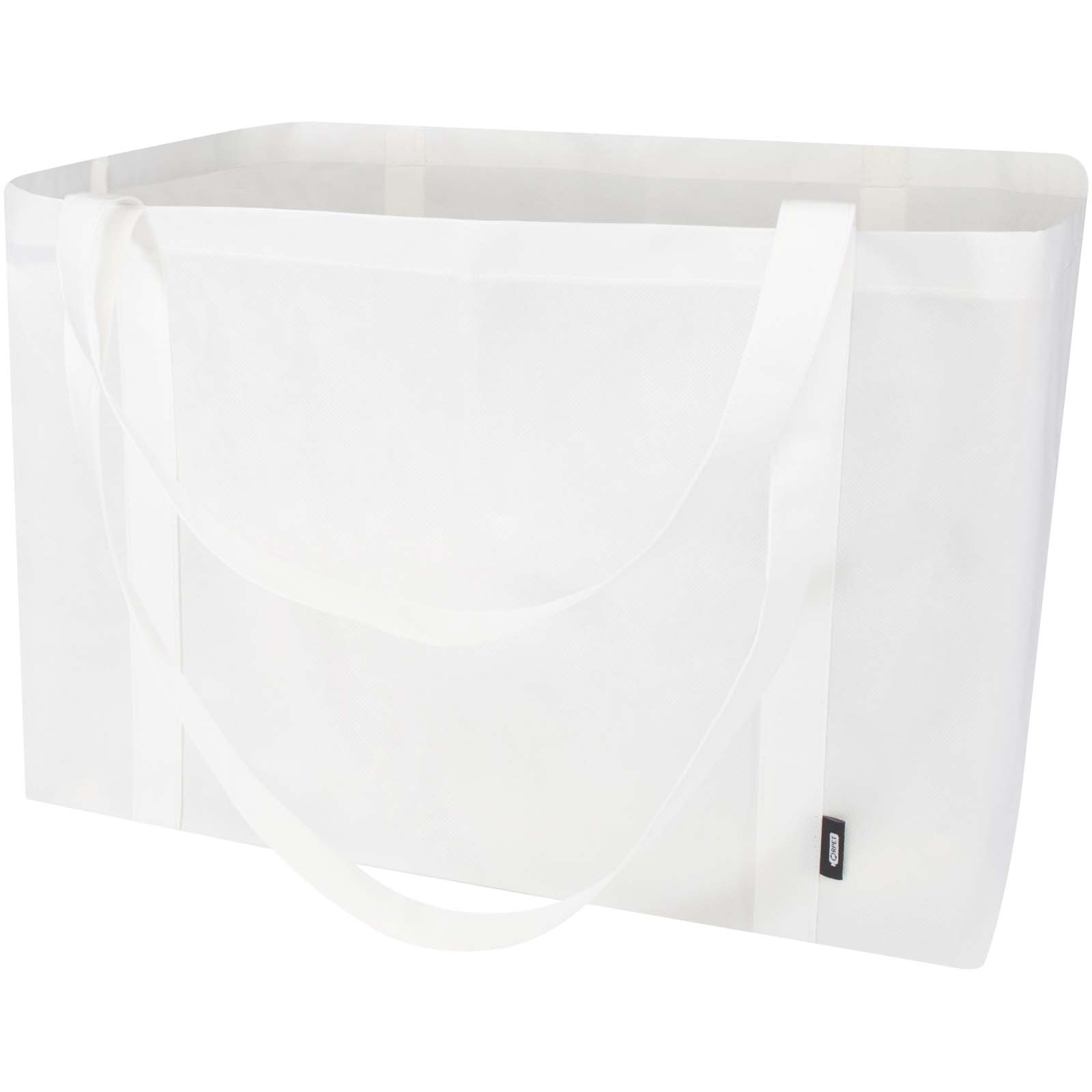 Jumbo Extra große Tragetasche aus recyceltem GRS Non Woven 65 L weiss