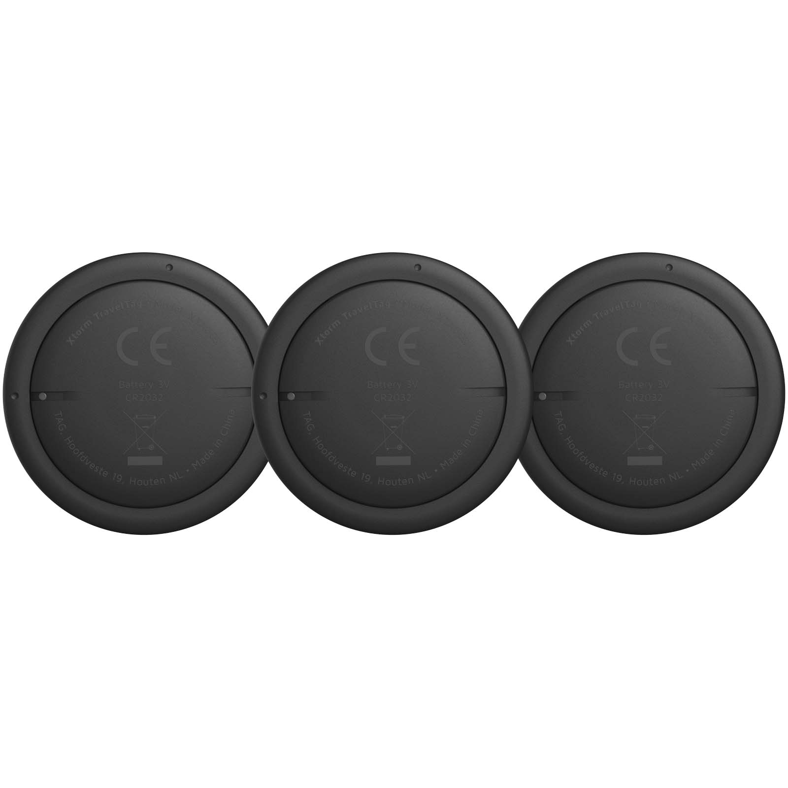 Xtorm XTAG2GA wasserfeste Reise-Smart-Tags, 3er Set kohle