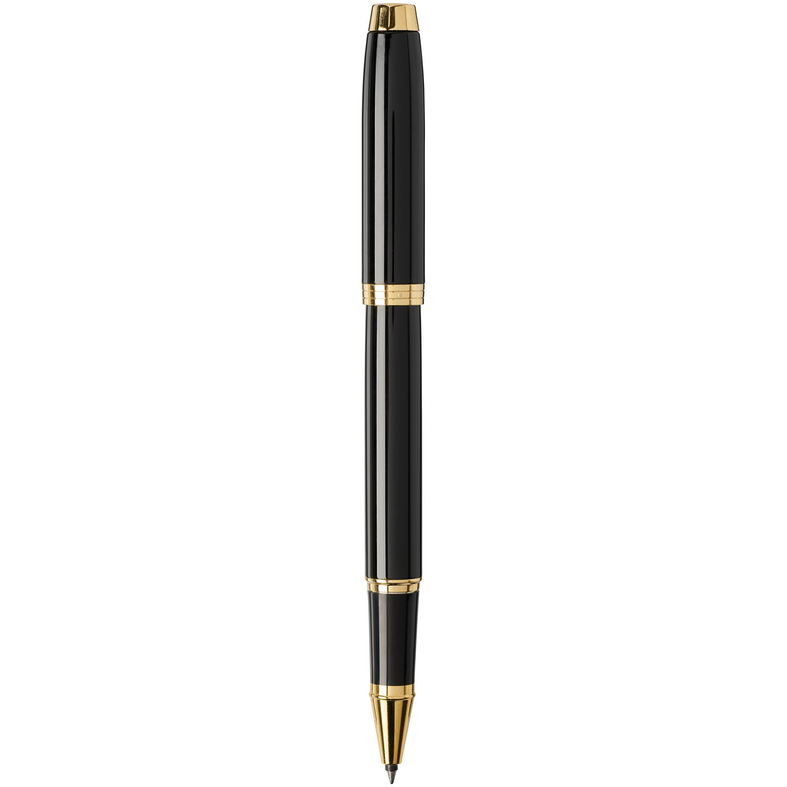 Parker IM Tintenroller (schwarze Mine) schwarz, gold