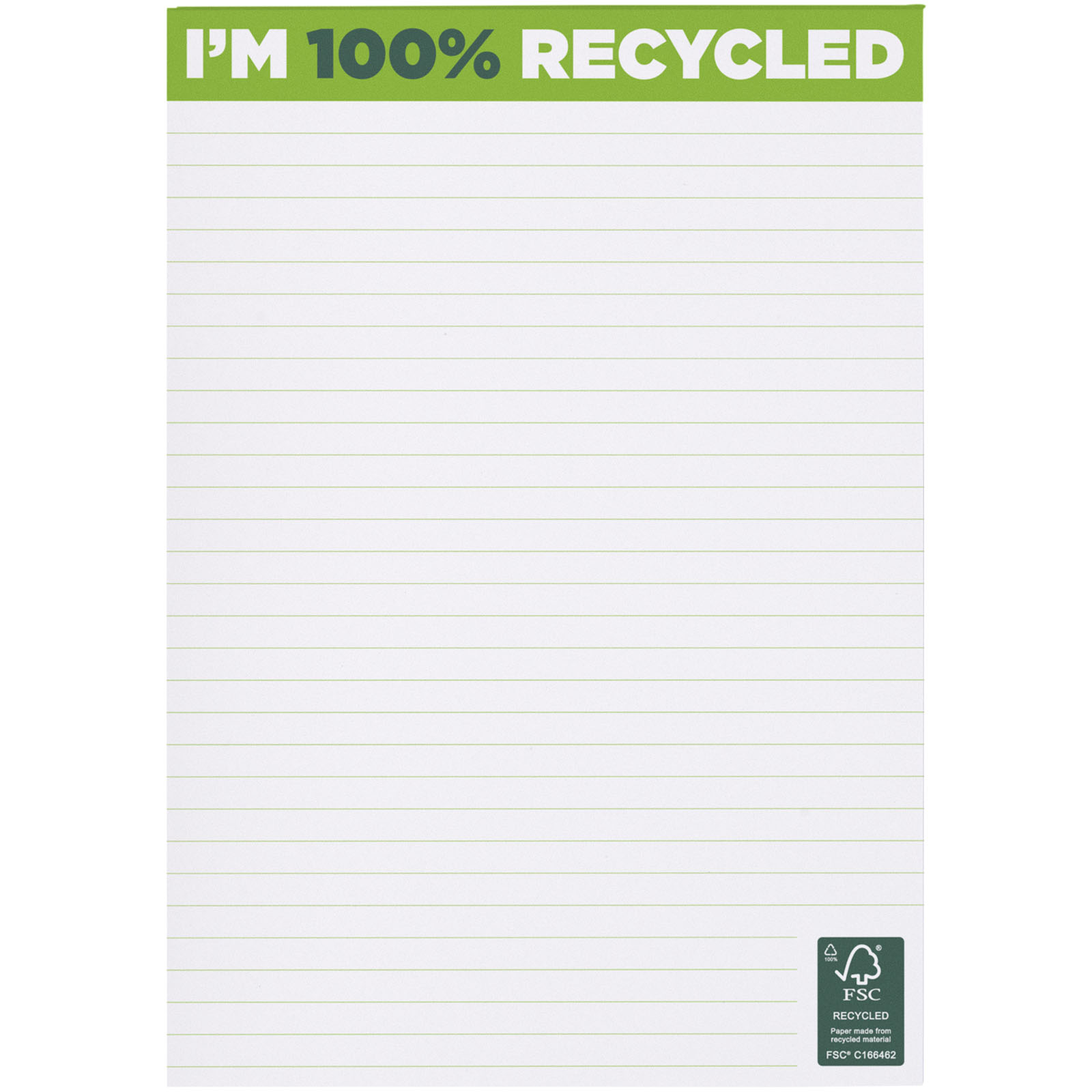 Desk-Mate® A5 recycelter Notizblock weiss