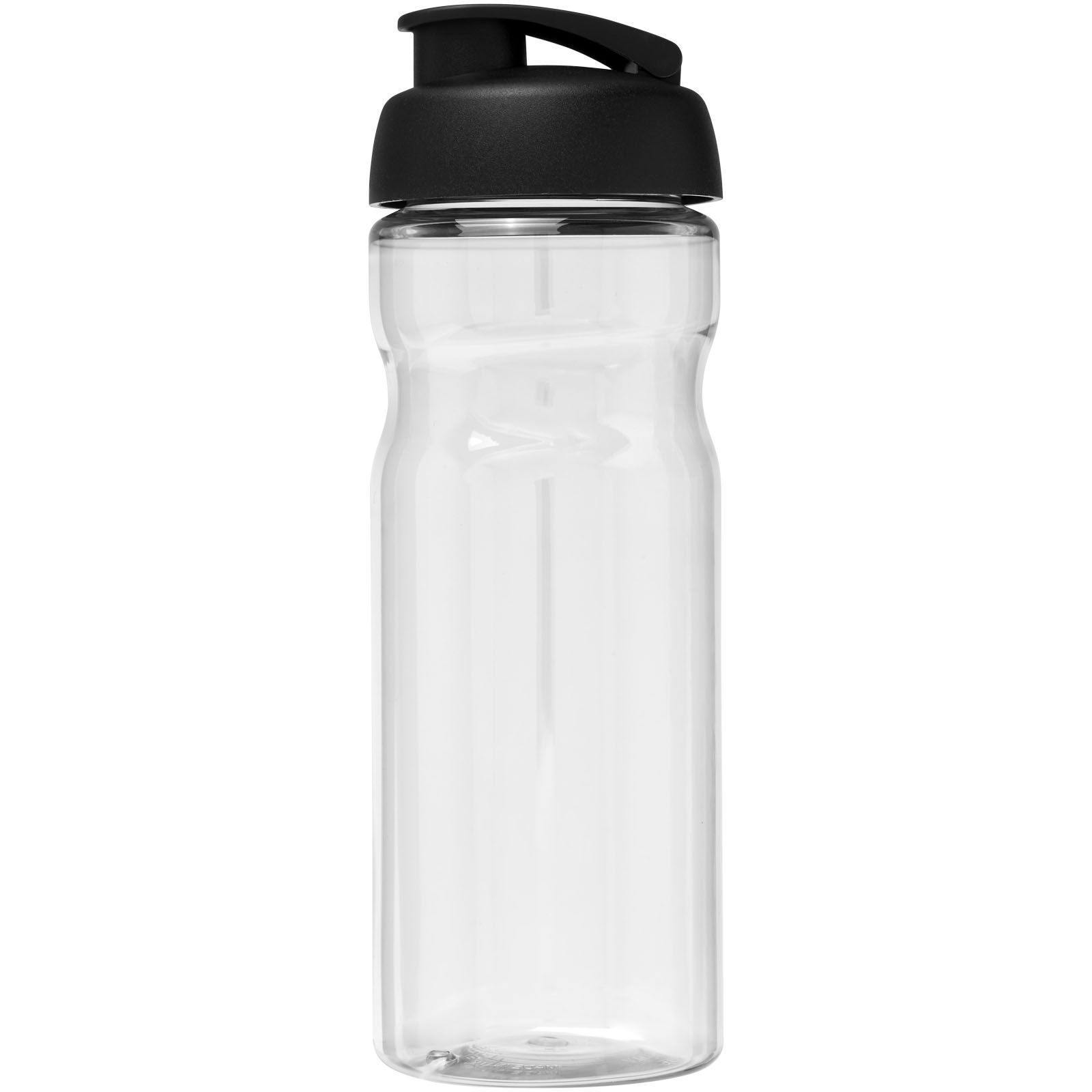 H2O Active® Base 650 ml Sportflasche mit Klappdeckel transparent, schwarz