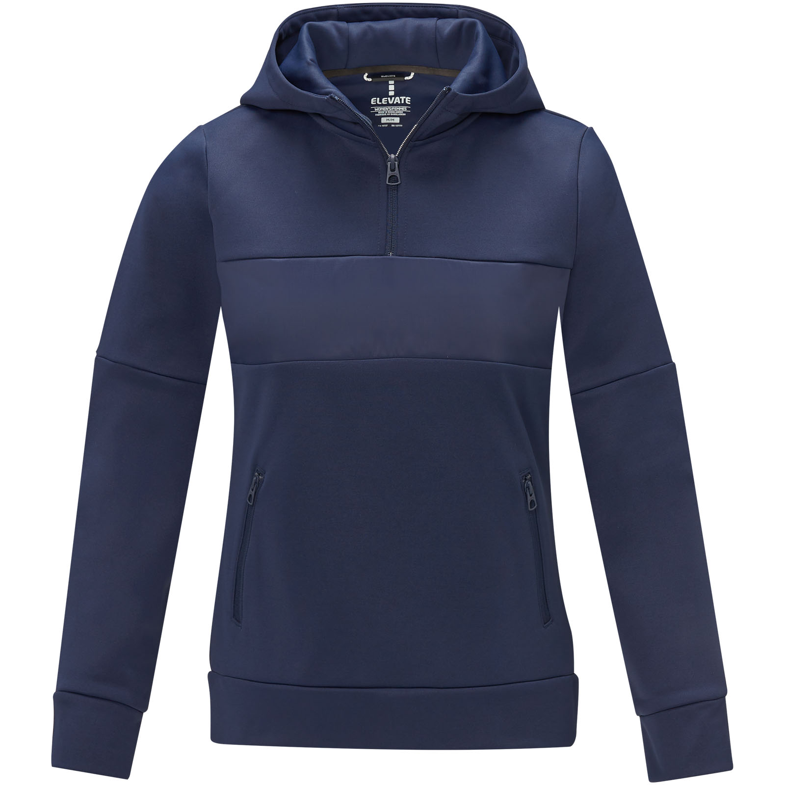 Sayan Kapuzenpullover mit halbem Reißverschluss für Damen navy