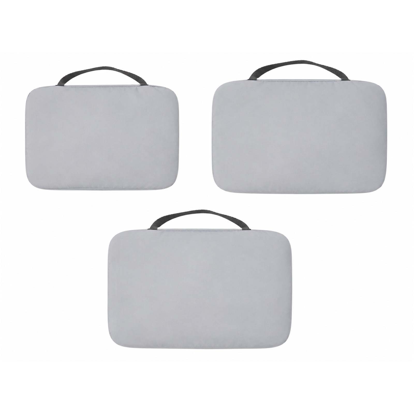 Jet GRS recycelte Packwürfel – 3er-Set grau