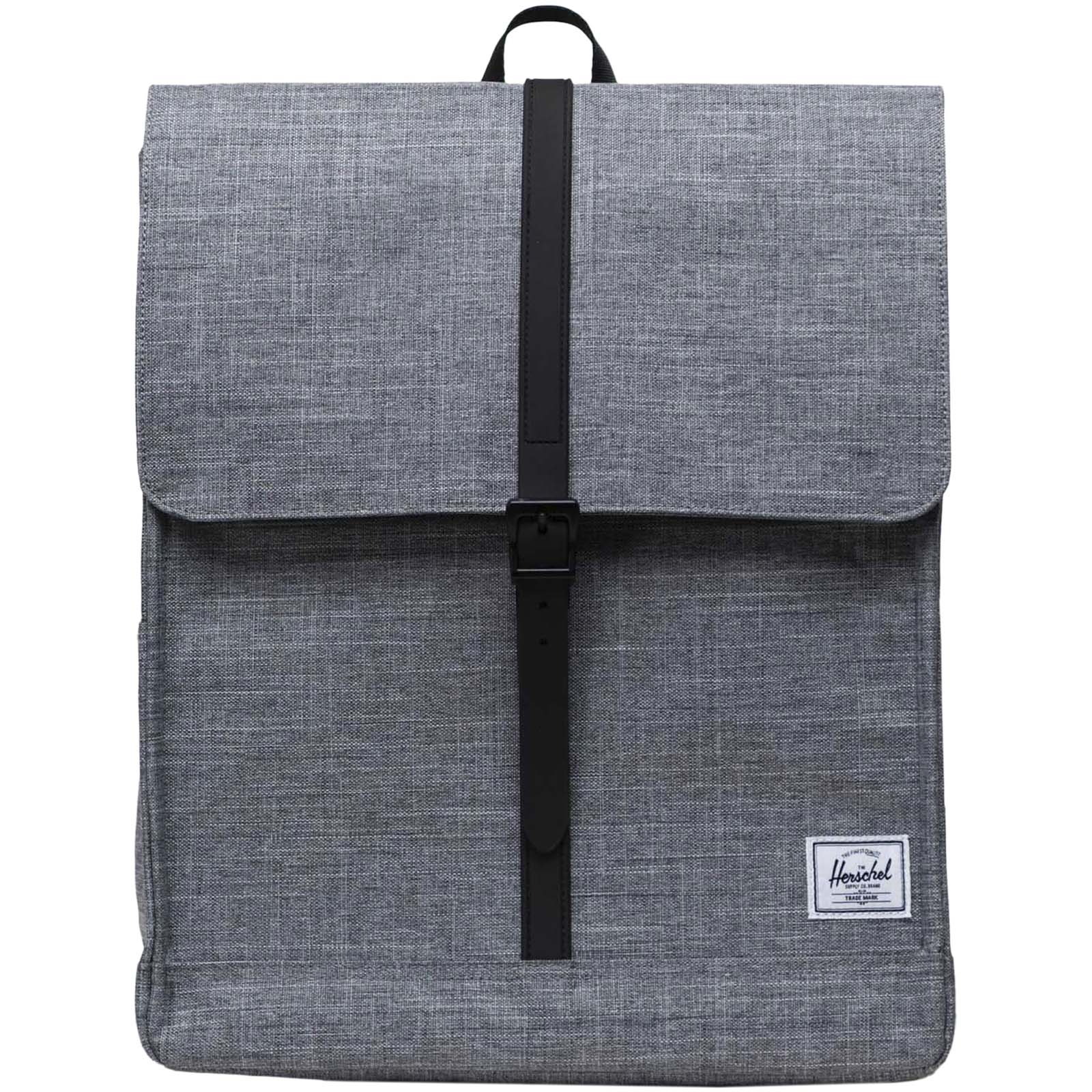 Herschel City Rucksack aus recyceltem Material 16 L heather grau