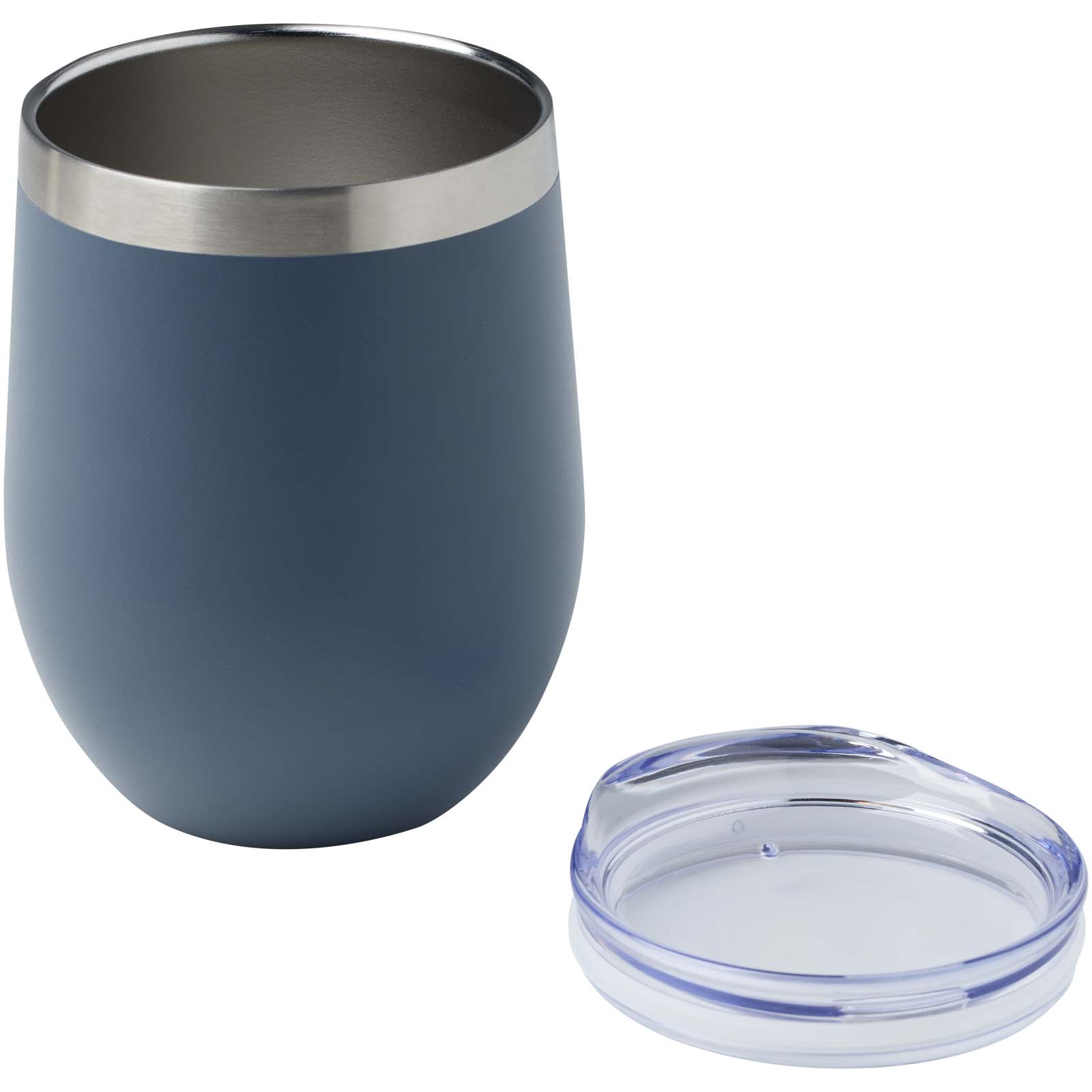 Corzo 350 ml RCS-zertifizierter Kupfer-Vakuum Isolierbecher aus recyceltem Edelstahl hale blau