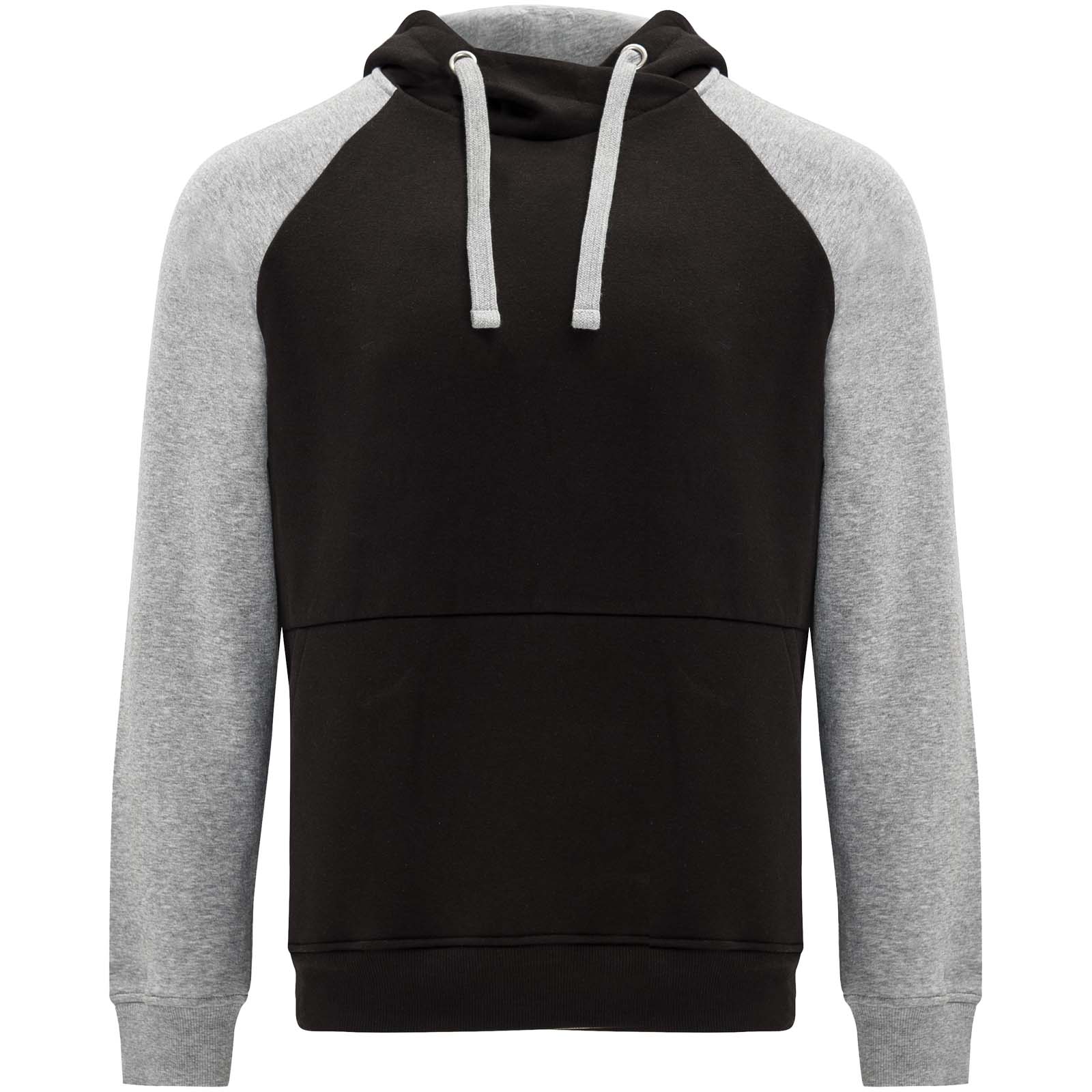 Badet 280 g/m² zweifarbiger Kapuzenpullover Unisex schwarz, heather grau