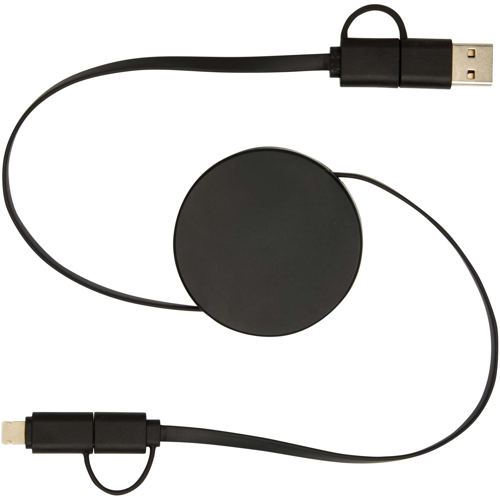 Citala 90 cm 5-in-1 Kabel aus recyceltem Kunststoff für Datenübertragung und 40W Schnellladung schwarz