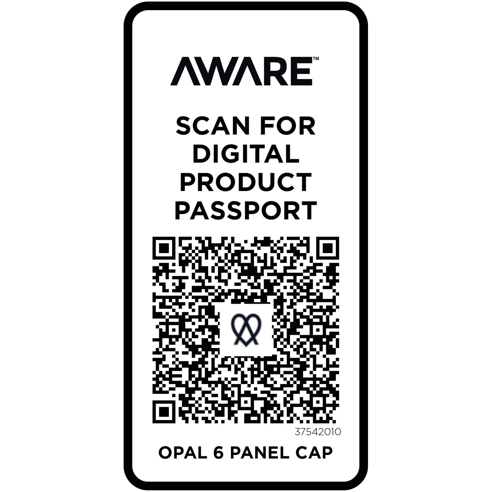 Opal 240 g/m² 6 Segmenten Aware™ recycelte Kappe weiss