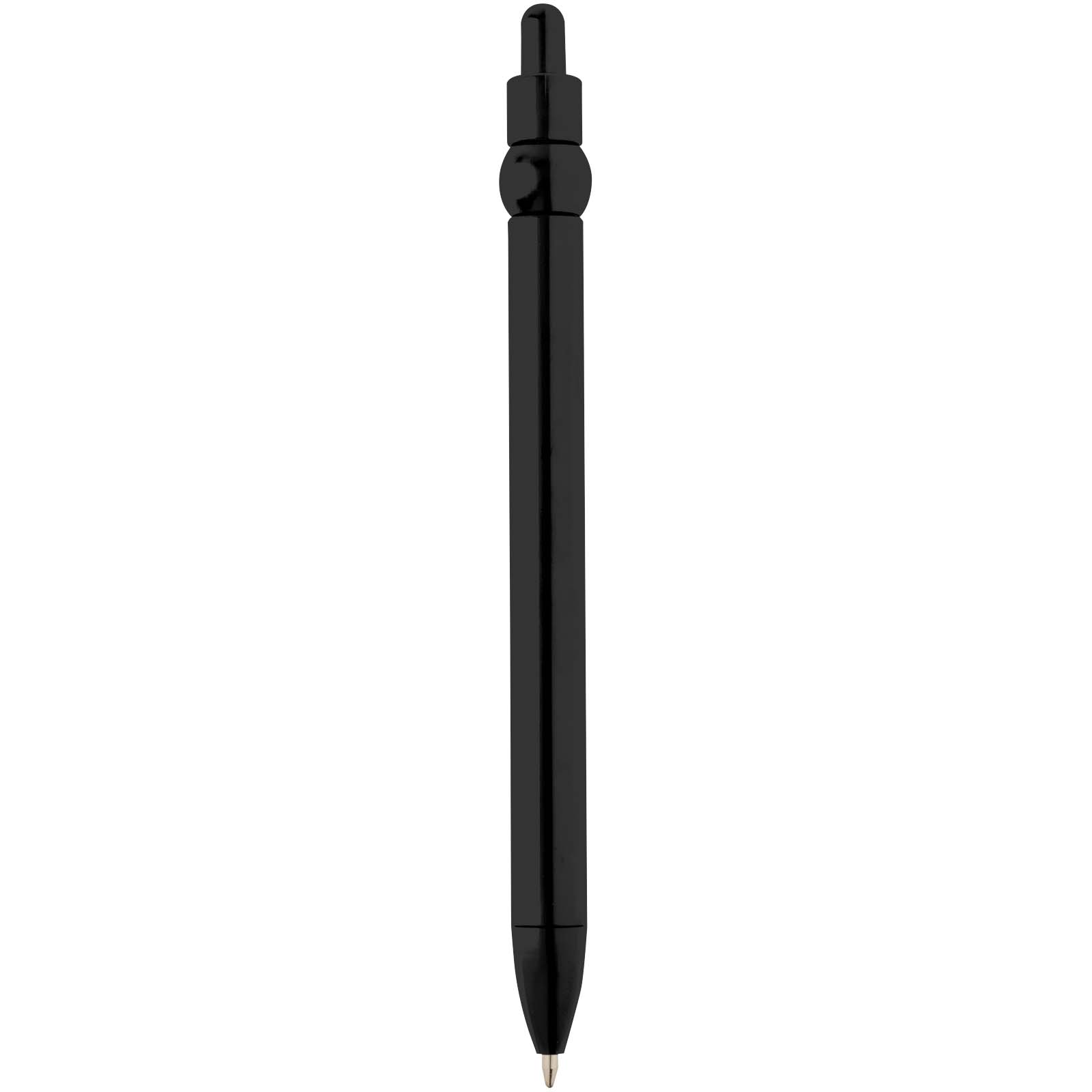 Fidget Kugelschreiber aus recyceltem Kunststoff (schwarze Mine) schwarz