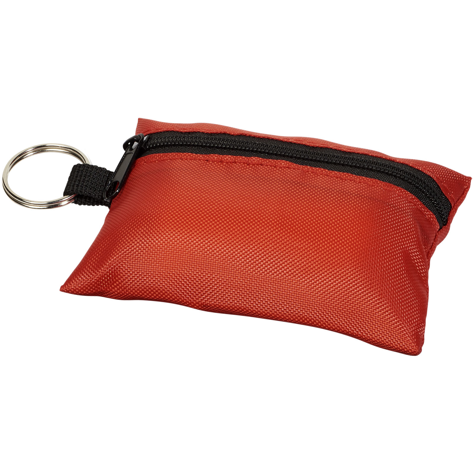 Valdemar 16-teilige Erste-Hilfe-Tasche mit Schlüsselanhänger rot