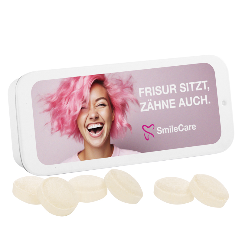 Schiebedeckeldose, Pfeffi zuckerfreien Pfefferminzpastillen