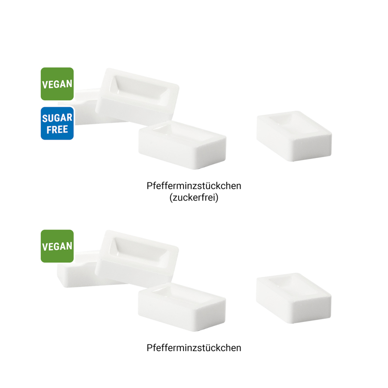 Pfefferminzriegel zuckerfrei