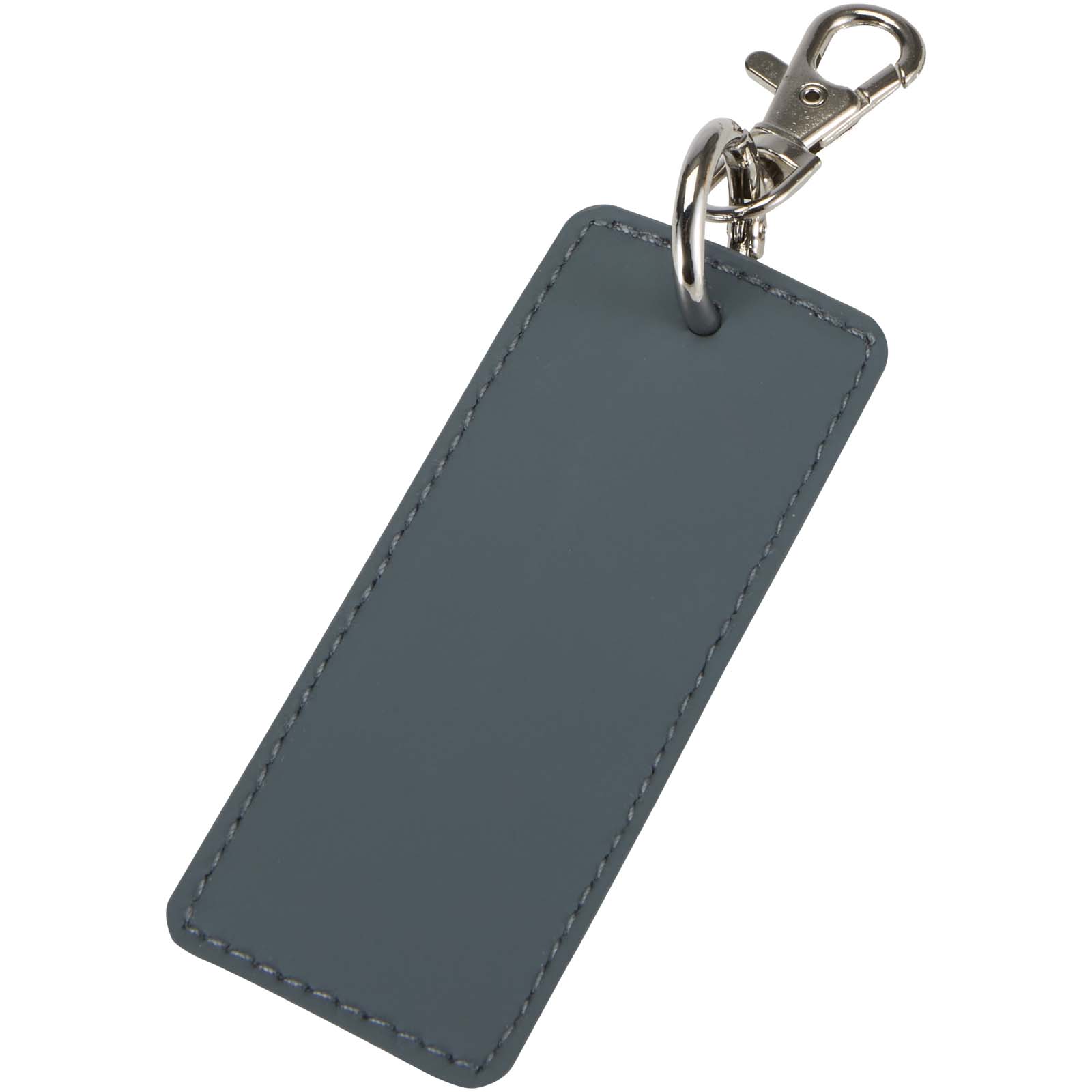 Resi Plus GRS recycelter rechteckiger Charm Schlüsselanhänger hale blau