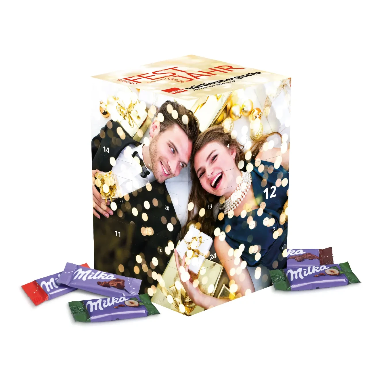 Adventskalender Cube "XL" mit Milka Schokolade