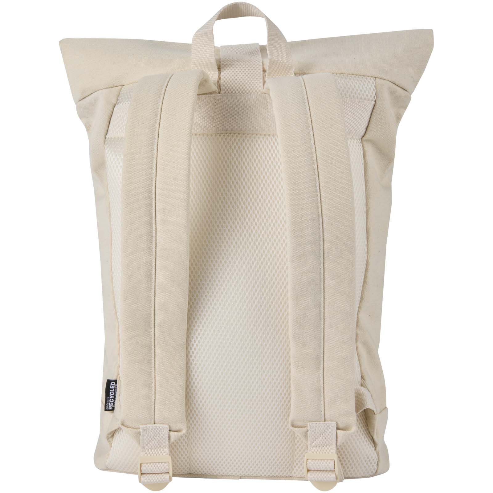 Recanvas 14” GRS recycelter Rolltop-Rucksack 16L sandstone