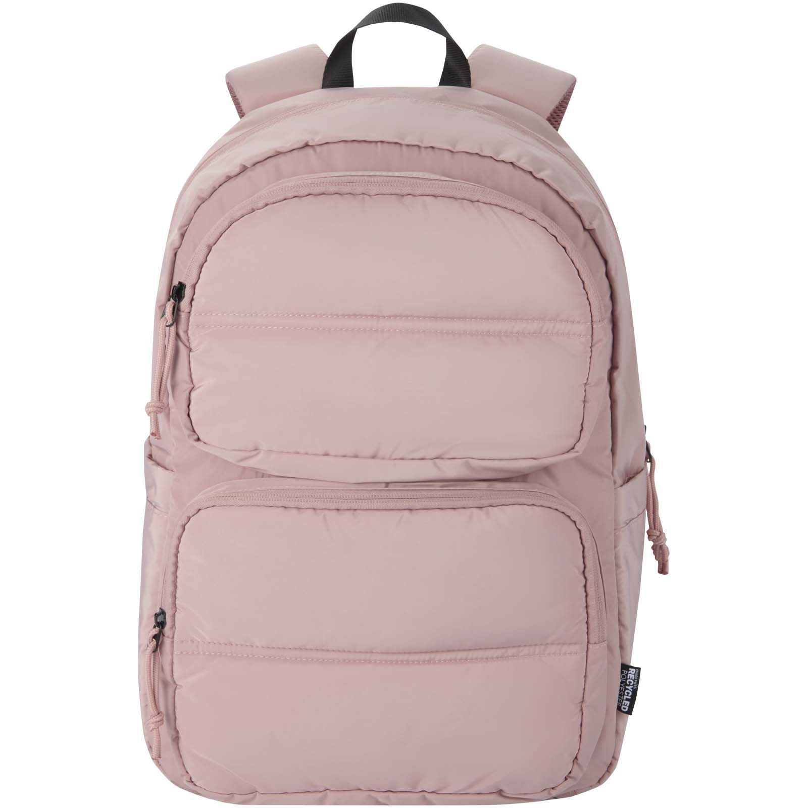 Puffer 15,6" GRS recycelter Laptoprucksack 18L altrosa