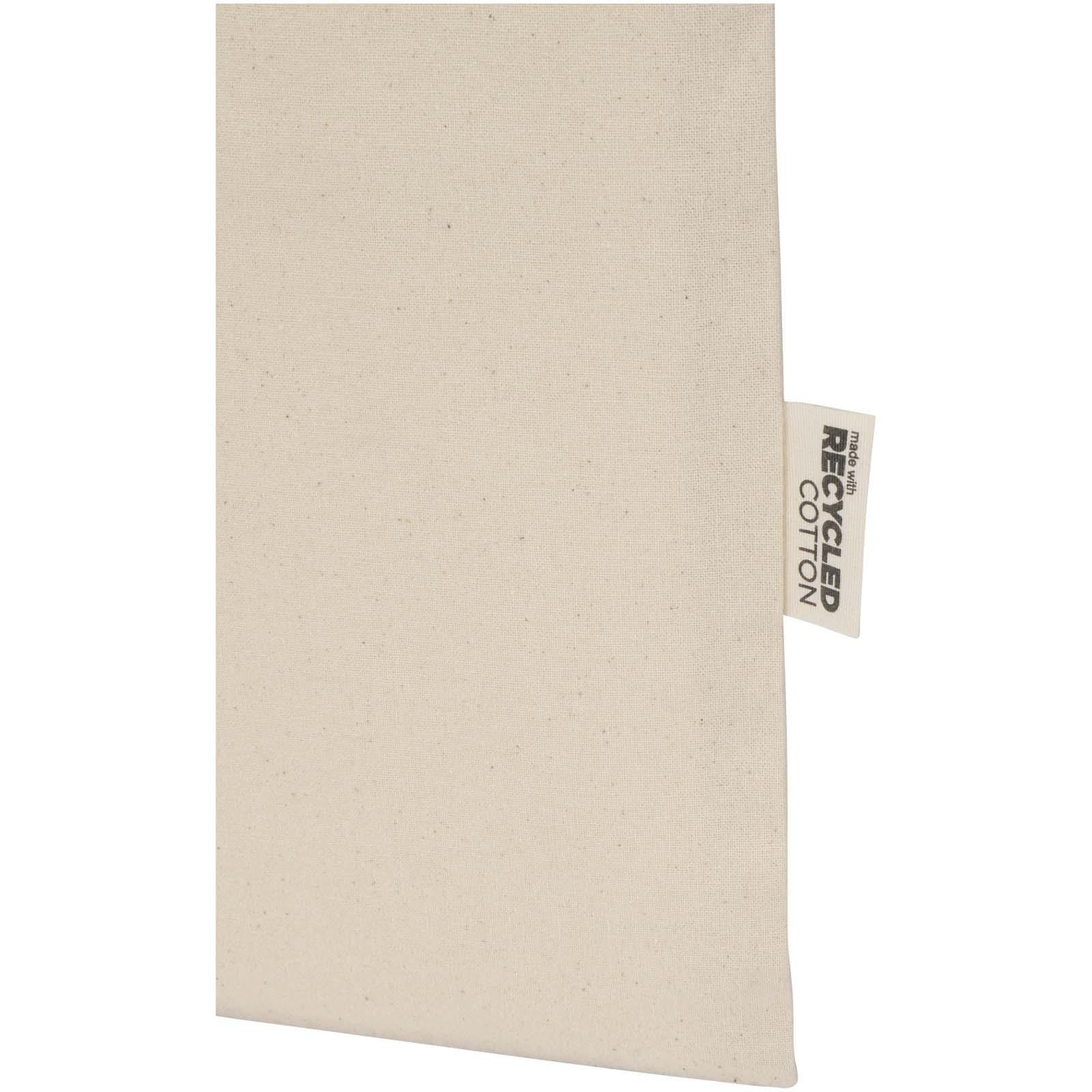 Madras Blend 140 g/m² Tragetasche aus GRS-recycelter Baumwolle 7L natur