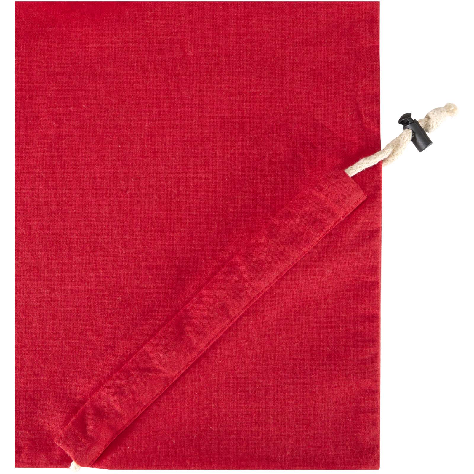 Madras Blend 140 g/m², GRS-zertifizierte, faltbare Baumwoll Tragetasche, 7 l rot