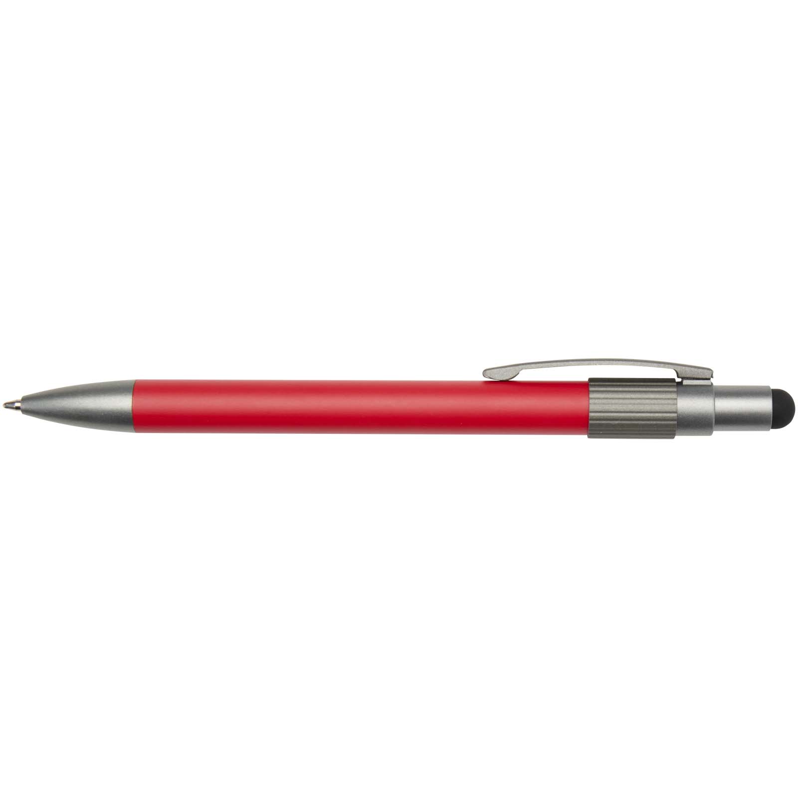 Rill RCS recycelter Kugelschreiber mit Stylus und Fidget Spinner (blaue Mine) rot