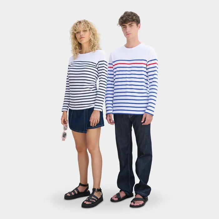Herren-Langarm-T-Shirt Matelot