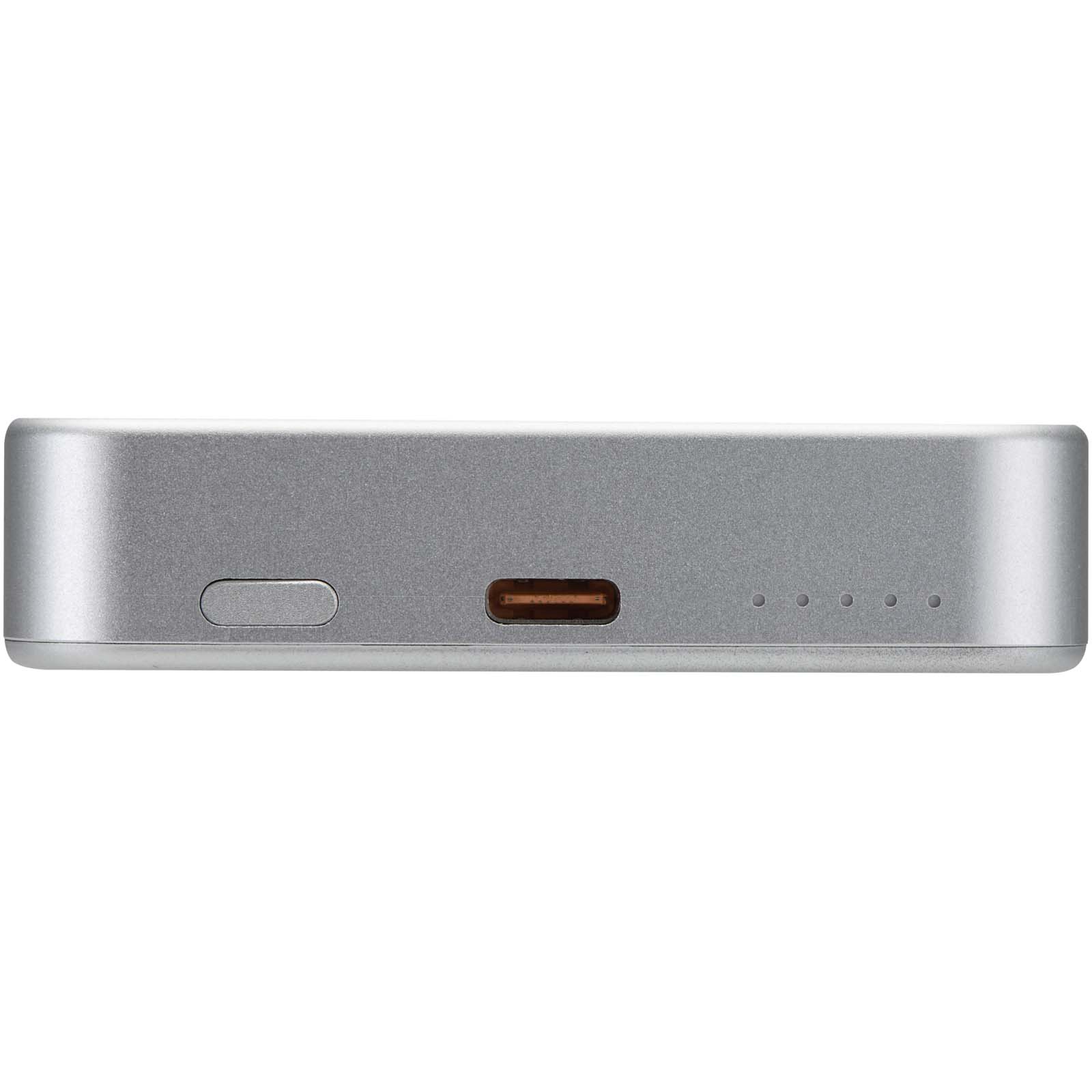 Avis 10.000 mAh RCS Powerbank aus recyceltem Aluminium mit Magnetfunktion silber
