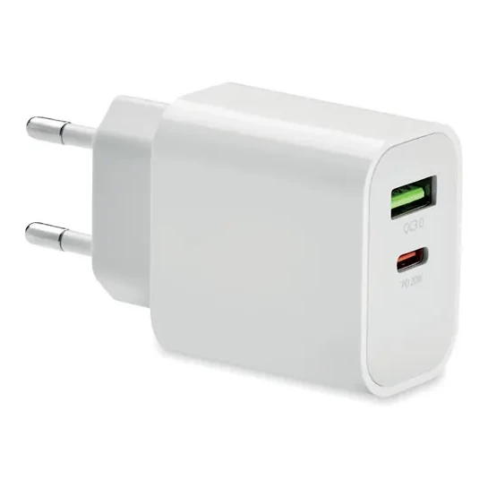 18W 2-Port USB-Ladegerät EU-Ste
