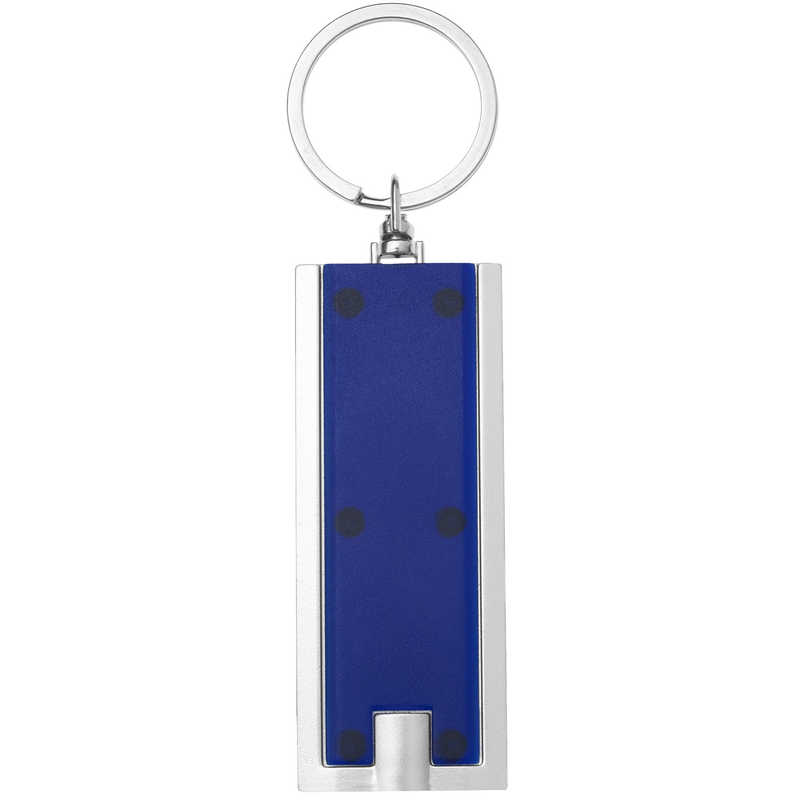 Castor LED-Schlüssellicht blau, silber