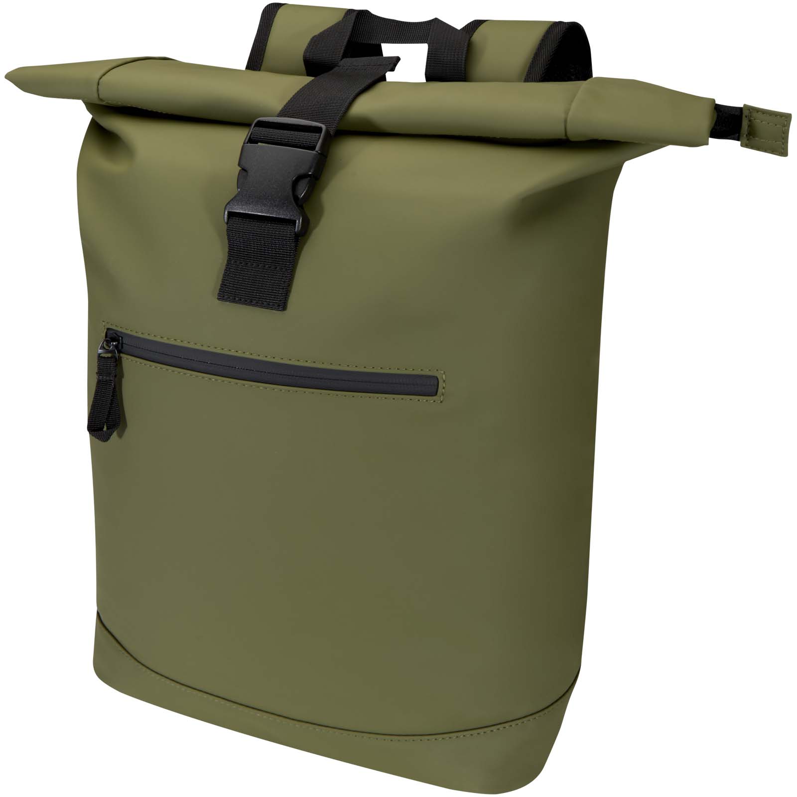 Resi Plus 15" GRS-recycelter Rolltop Rucksack 18 L waldgrün