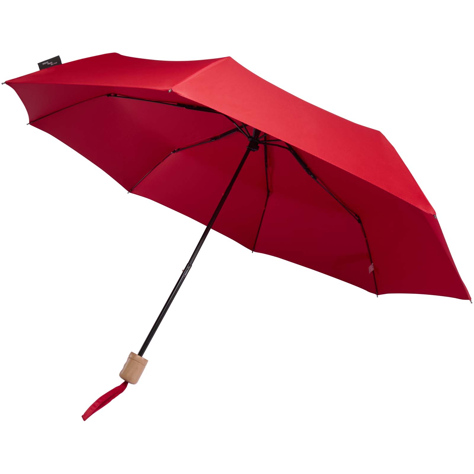 Dane 21" RPET Kompaktregenschirm rot