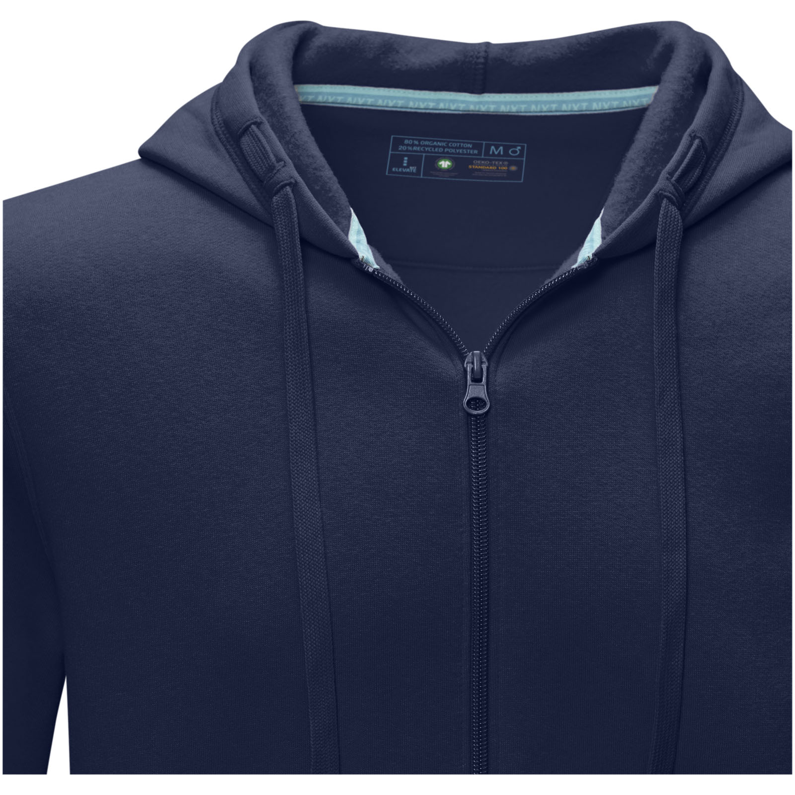 Ruby Hoodie mit durchgehendem Reißverschluss aus Bio-Material für Herren navy