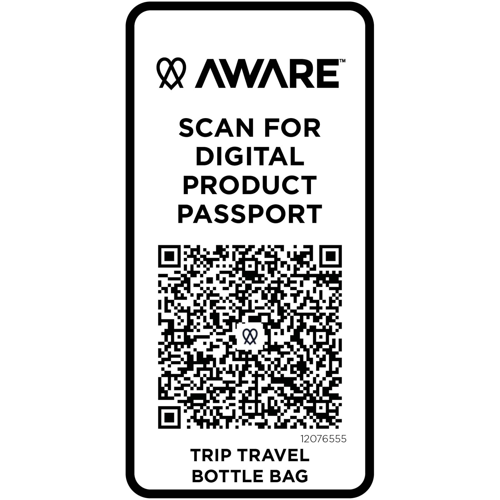 Trip Aware™ Recycelte Reisetasche für Flaschen 2 L hale blau