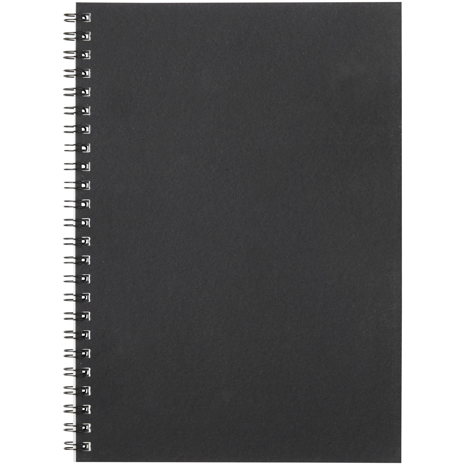 Desk-Mate® A5 recyceltes farbiges Notizbuch mit Spiralbindung schwarz