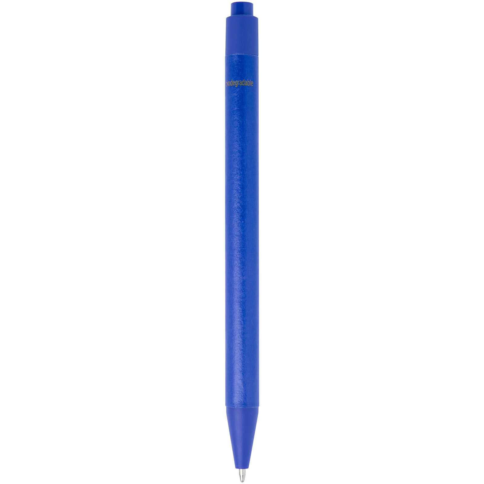 Chartik Kugelschreiber aus recyceltem Papier mit matter Oberfläche, einfarbig (schwarze Mine) blau
