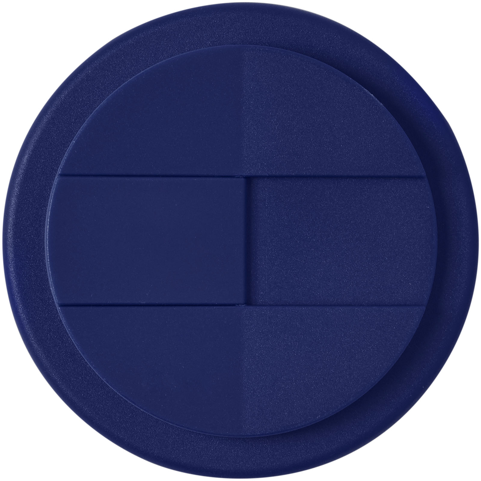 Americano® Eco 350 ml recycelter Becher mit auslaufsicherem Deckel blau